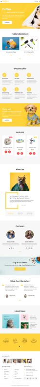网上宠物店铺电商HTML5模板