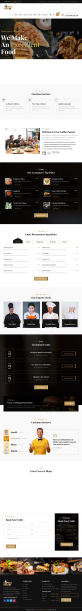 多功能的美食餐厅外卖预订HTML5模板