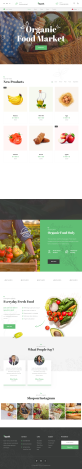 有机食品农产品展示html模板