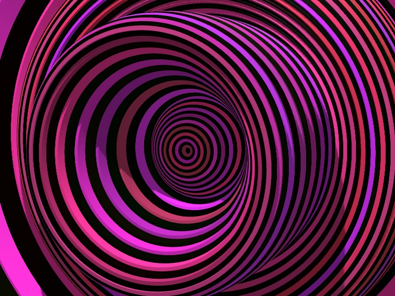 酷炫的3D彩色套圈动画特效