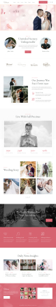 精美的婚礼活动策划摄影HTML模板
