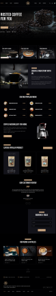 咖啡奶茶店铺HTML5电商模板