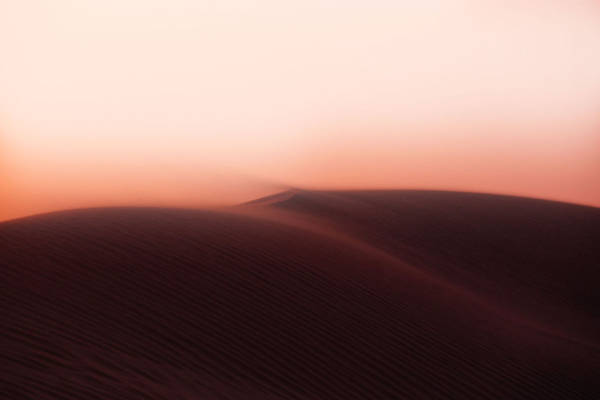 夕阳下的沙漠背景图片素材