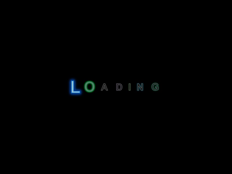 彩色loading文字加載特效