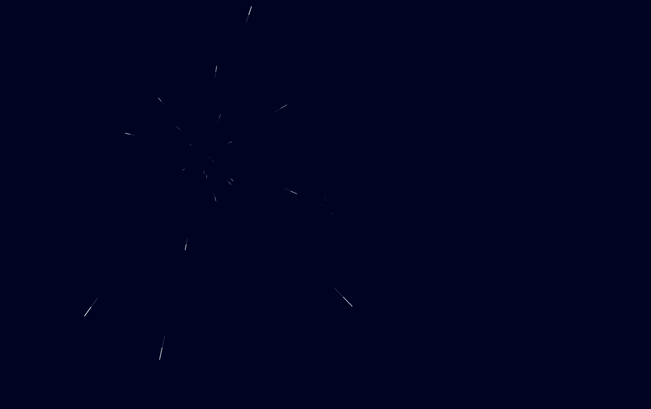 canvas 2D光速粒子动画特效
