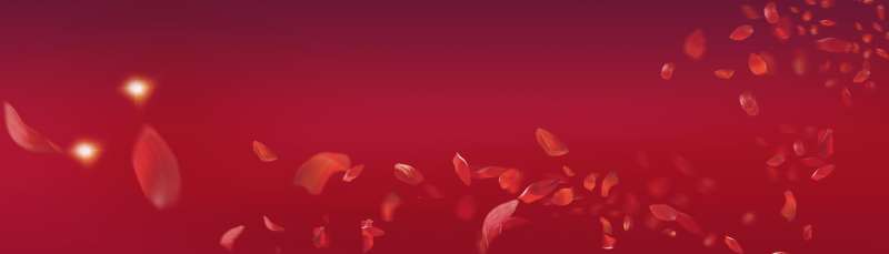 梦幻的红色玫瑰花瓣背景图片素材