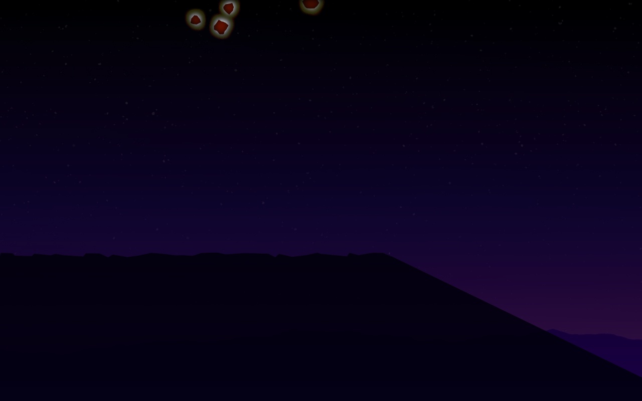html5 canvas隕石掉落動畫特效