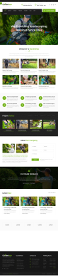 绿色宽屏的园艺花园种植网站Bootstrap模板