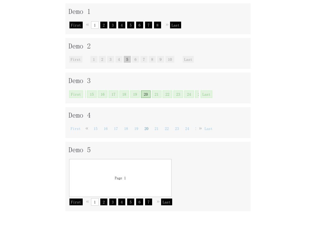 jQuery paginate分页导航插件ajax分页代码