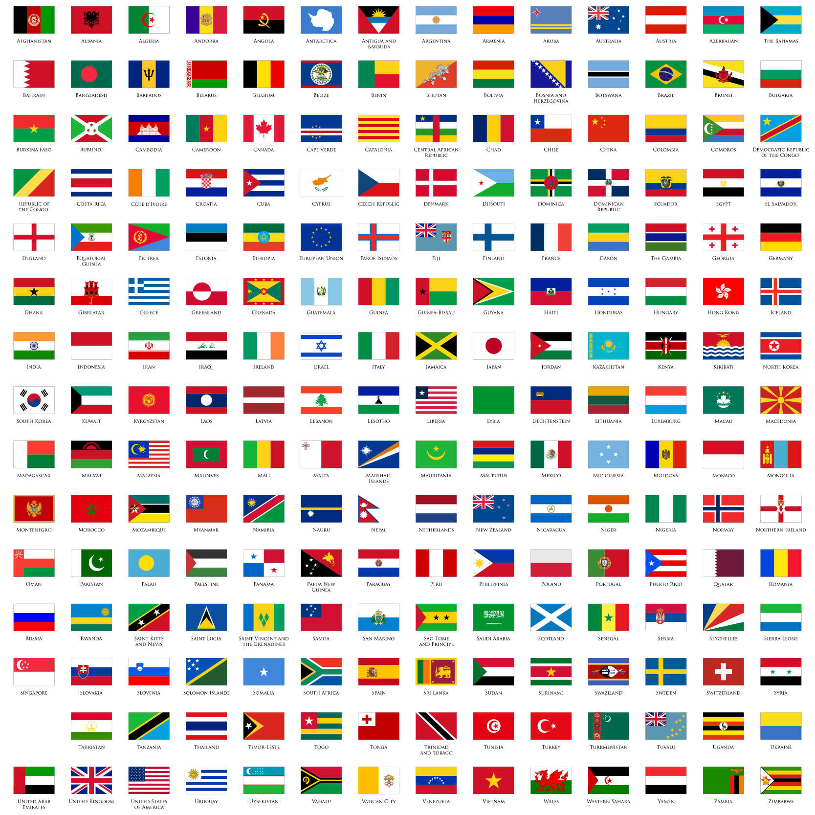 世界各国国旗国徽大全(10) - 世界政区地图 - 地理教师网