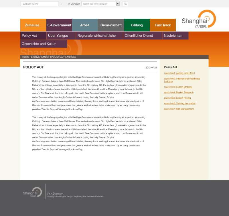 国外简单的政府社区活动网站PSD+HTML网页模板整站下载