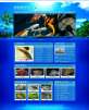 蓝色的海阳锦鲤园海底水世界网站首页PSD+HTML网页模板下载