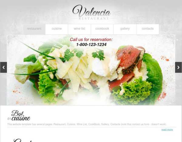 欧美白色的餐饮食品类网站HTML网页模板整站下载