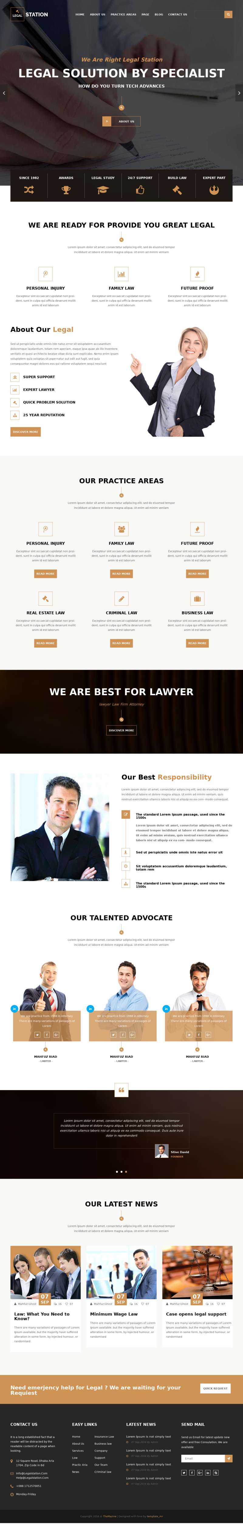 大气的律师事务所法律咨询网站响应式模板
