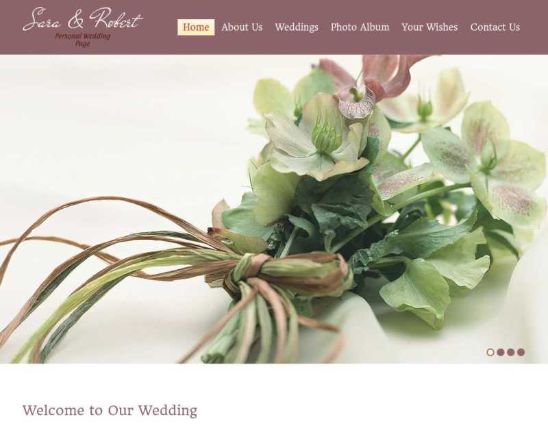 简单欧美风格粉色的婚礼策划公司网站html整站网页模板下载