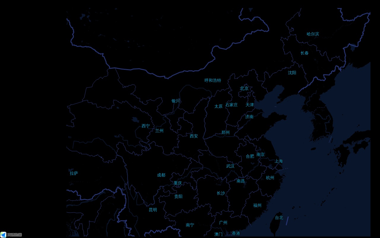 基于高德地圖定位城市閃爍特效